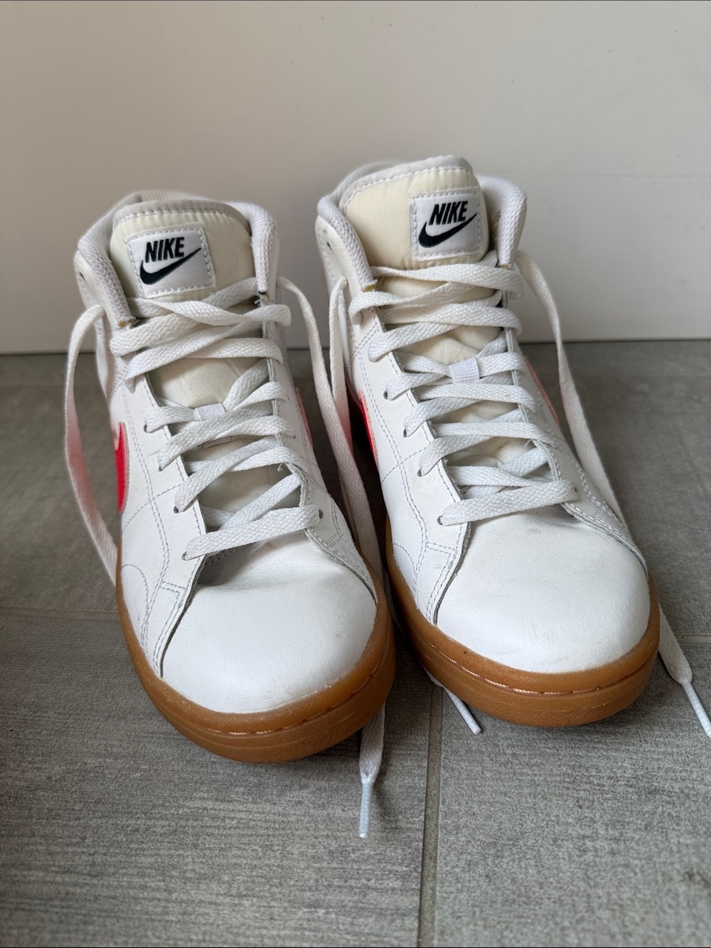 Nike Court Royale 2 Mid White Siren Red Gum W - Picture 6 of 8